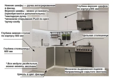 Кухня угловая Фиона А04 фото 2